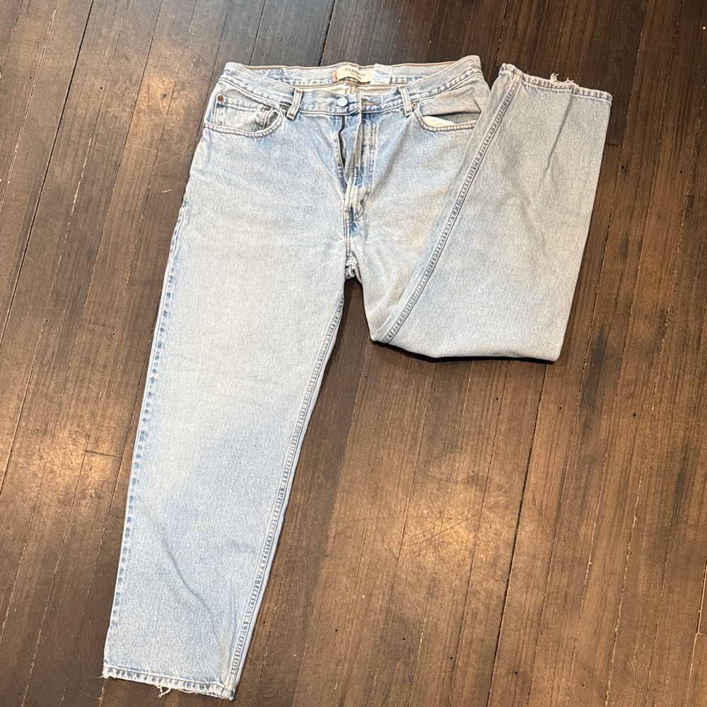 Classic Old School Levis Wash Men's Jeans - Casual Straight Fit 36x30